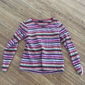 Striped lands end long sleeve shirt